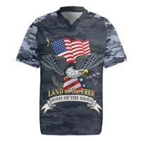 Brave Souls Remembered Patriotic Military Tribute Art Rugby Jersey