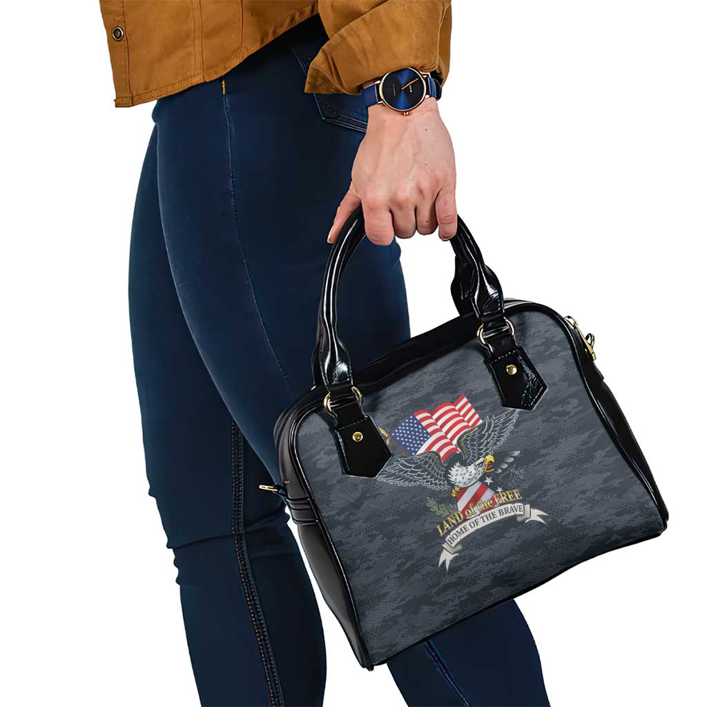 Brave Souls Remembered Patriotic Military Tribute Art Shoulder Handbag