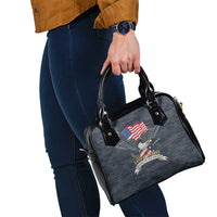 Brave Souls Remembered Patriotic Military Tribute Art Shoulder Handbag