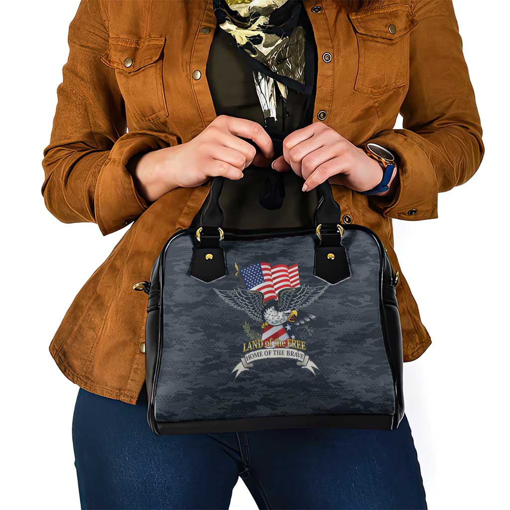 Brave Souls Remembered Patriotic Military Tribute Art Shoulder Handbag