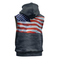 Brave Souls Remembered Patriotic Military Tribute Art Sleeveless Hoodie