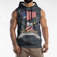 Brave Souls Remembered Patriotic Military Tribute Art Sleeveless Hoodie