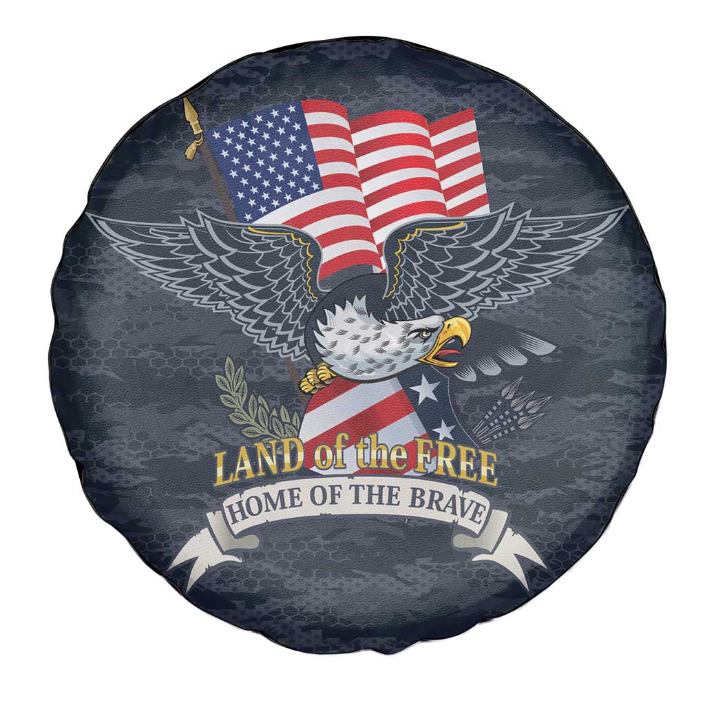 Brave Souls Remembered Patriotic Military Tribute Art Spare Tire Cover