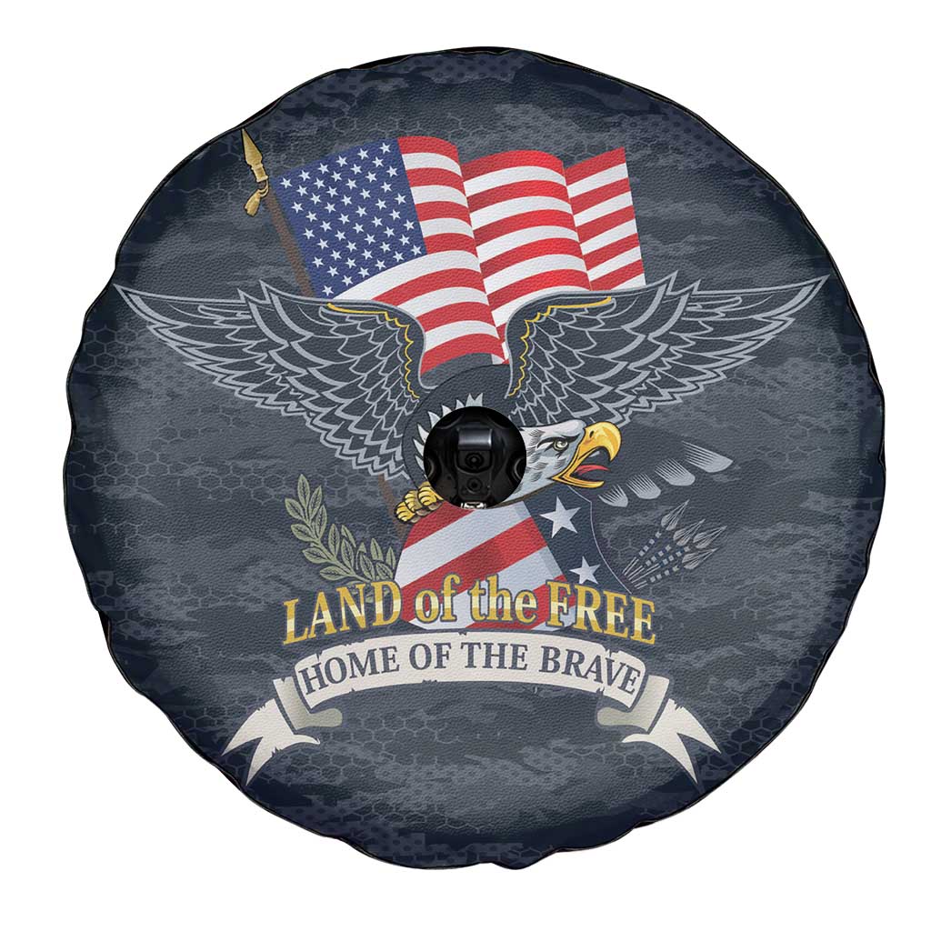 Brave Souls Remembered Patriotic Military Tribute Art Spare Tire Cover
