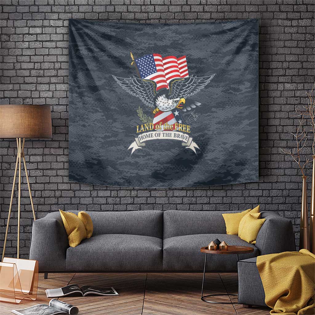Brave Souls Remembered Patriotic Military Tribute Art Tapestry