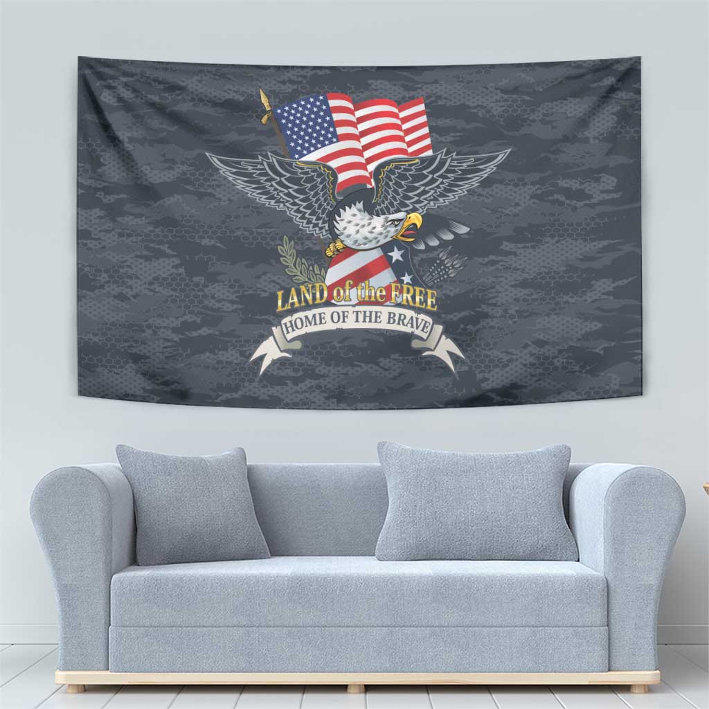 Brave Souls Remembered Patriotic Military Tribute Art Tapestry