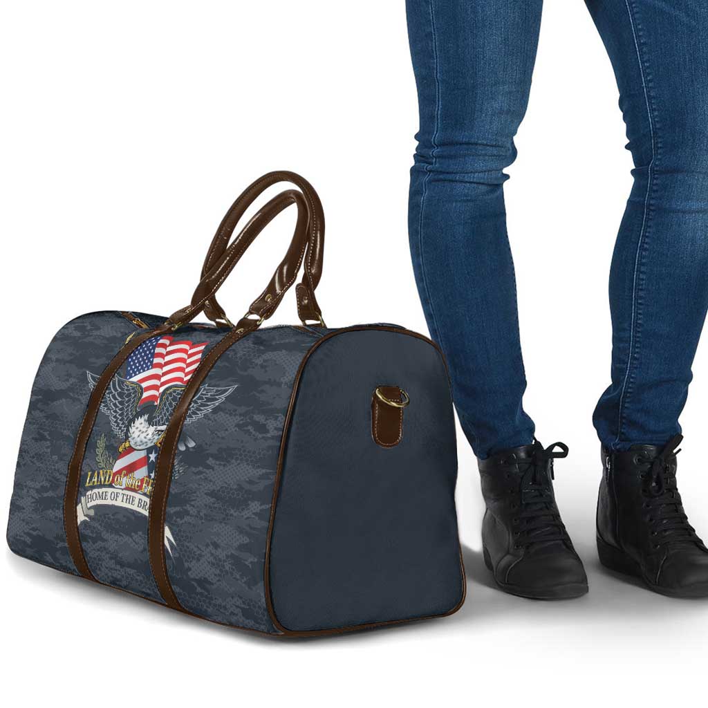 Brave Souls Remembered Patriotic Military Tribute Art Travel Bag