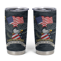 Brave Souls Remembered Patriotic Military Tribute Art Tumbler Cup