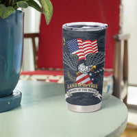 Brave Souls Remembered Patriotic Military Tribute Art Tumbler Cup