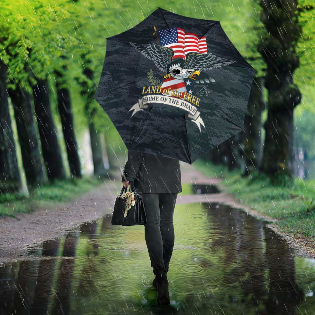 Brave Souls Remembered Patriotic Military Tribute Art Umbrella