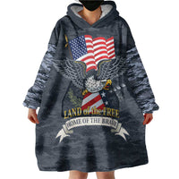 Brave Souls Remembered Patriotic Military Tribute Art Wearable Blanket Hoodie