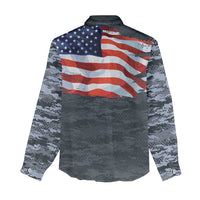 Brave Souls Remembered Patriotic Military Tribute Art Women Casual Shirt