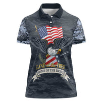 Brave Souls Remembered Patriotic Military Tribute Art Women Polo Shirt