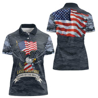 Brave Souls Remembered Patriotic Military Tribute Art Women Polo Shirt