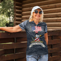 Brave Souls Remembered Patriotic Military Tribute Art Women Polo Shirt