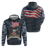 Brave Souls Remembered Patriotic Military Tribute Art Zip Hoodie