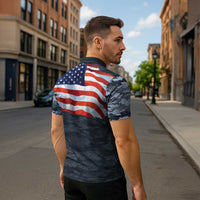 Brave Souls Remembered Patriotic Military Tribute Art Zipper Polo Shirt