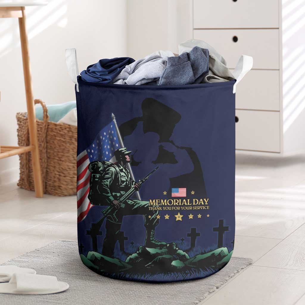 Memorial Day Veteran Remember and Honor Laundry Basket