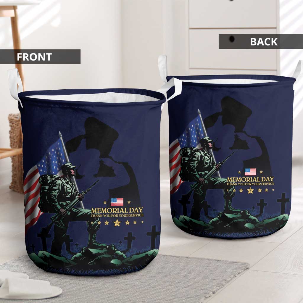 Memorial Day Veteran Remember and Honor Laundry Basket