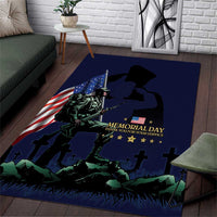 Memorial Day Veteran Remember and Honor Area Rug
