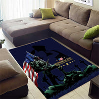 Memorial Day Veteran Remember and Honor Area Rug