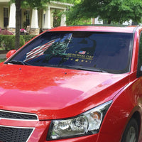 Memorial Day Veteran Remember and Honor Auto Sun Shade