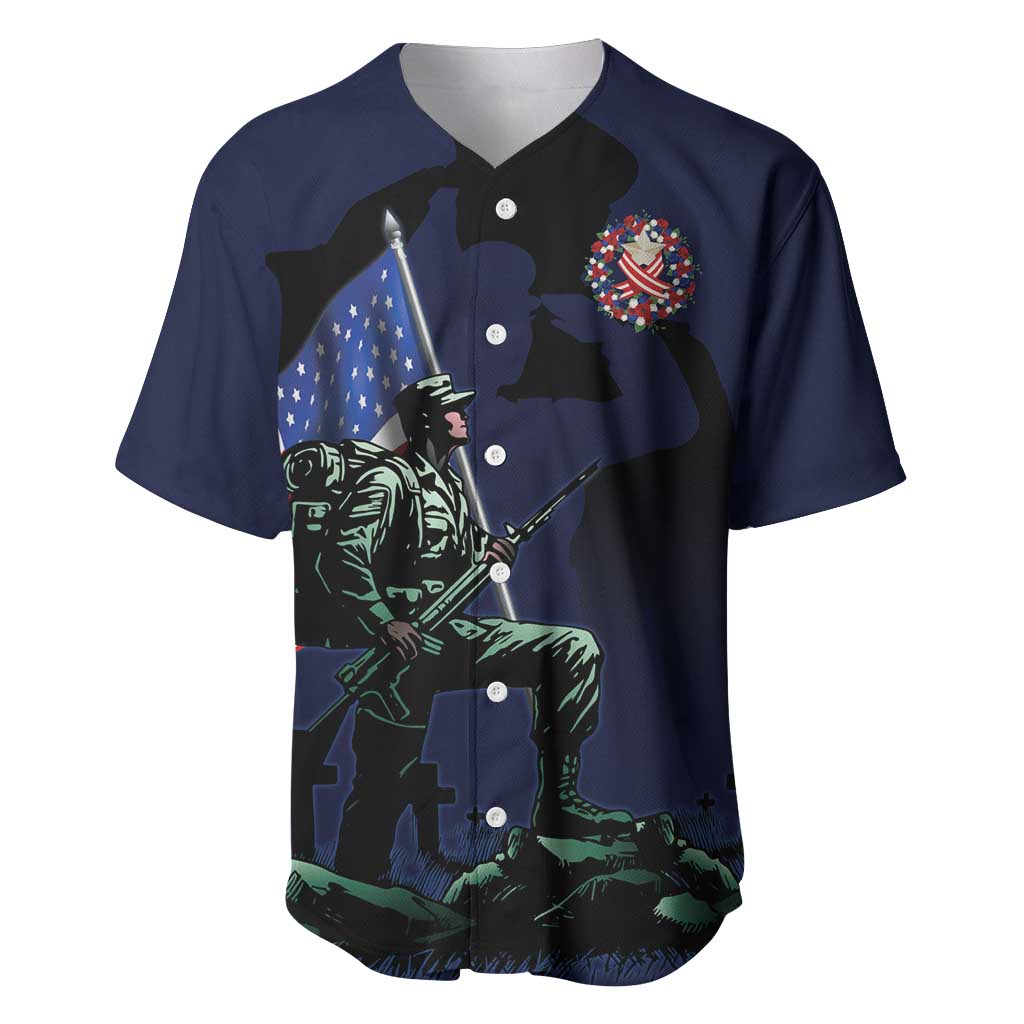 Memorial Day Veteran Remember and Honor Baseball Jersey
