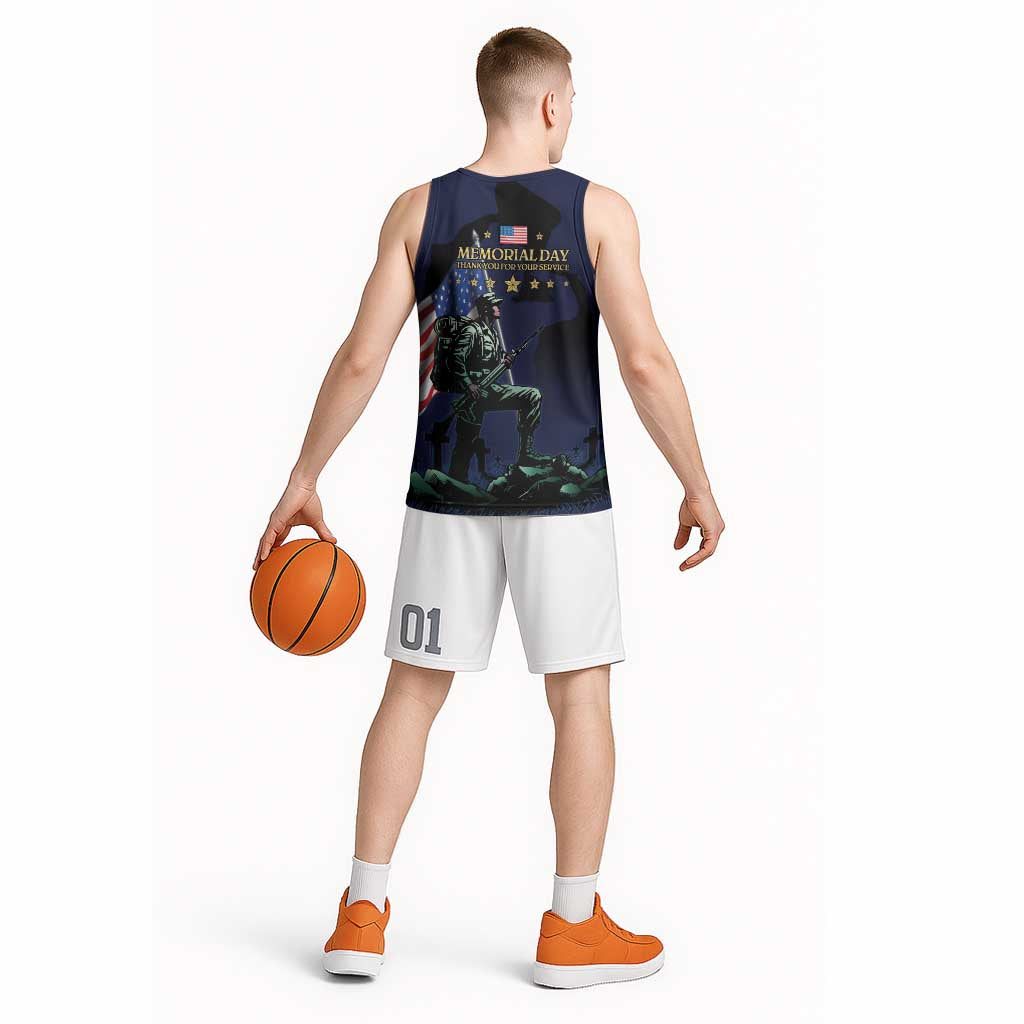 Memorial Day Veteran Remember and Honor Basketball Jersey