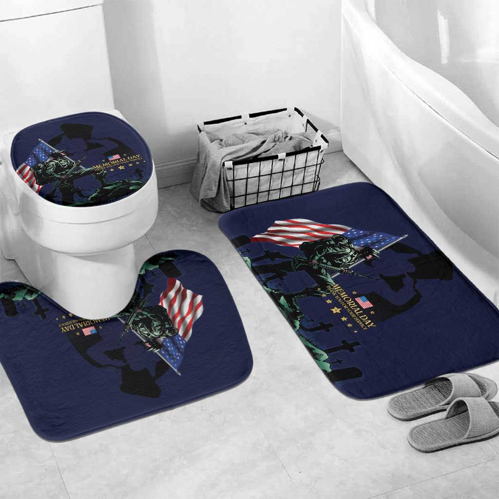 Memorial Day Veteran Remember and Honor Bathroom Set