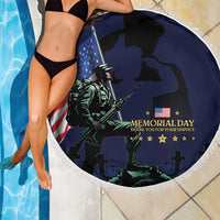 Memorial Day Veteran Remember and Honor Beach Blanket