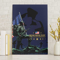 Memorial Day Veteran Remember and Honor Canvas Wall Art