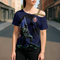 Memorial Day Veteran Remember and Honor Cross Shoulder Shirt