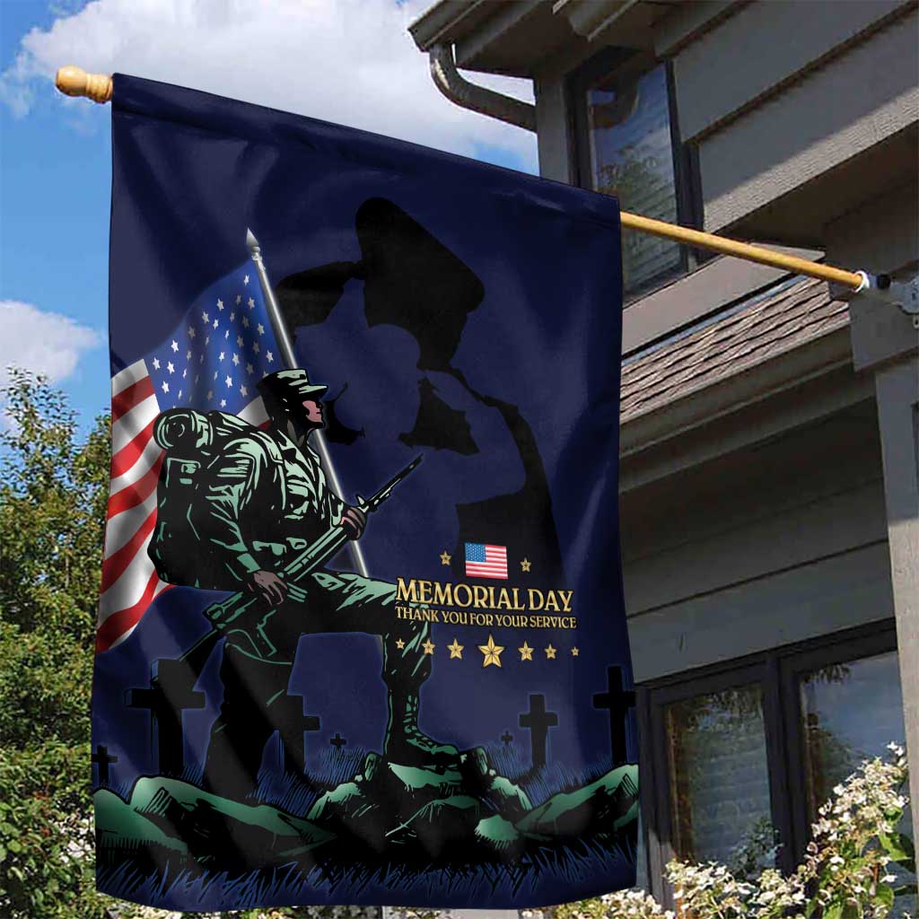 Memorial Day Veteran Remember and Honor Garden Flag