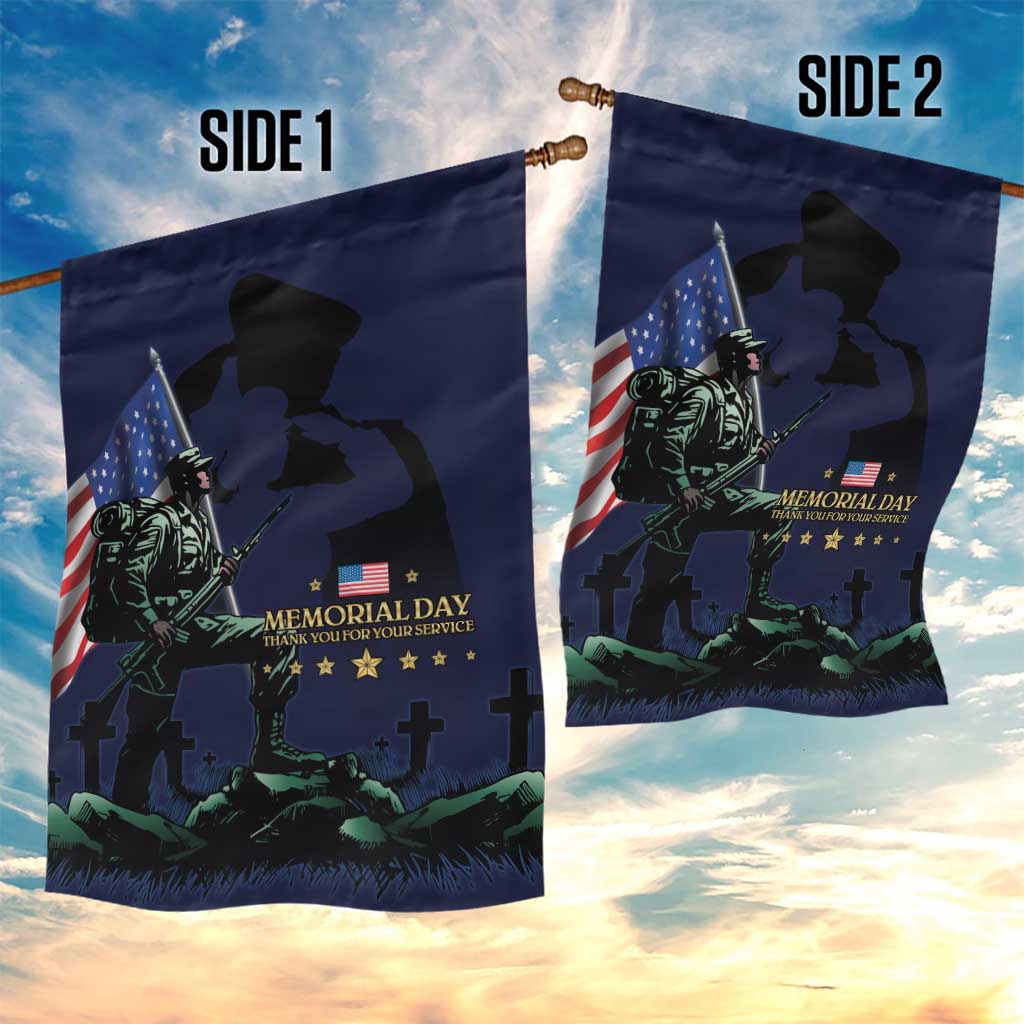 Memorial Day Veteran Remember and Honor Garden Flag