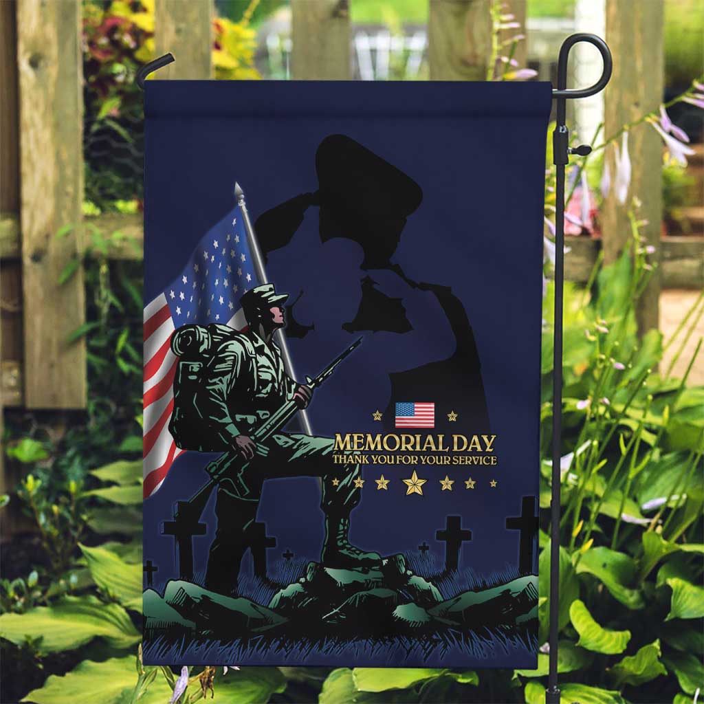 Memorial Day Veteran Remember and Honor Garden Flag