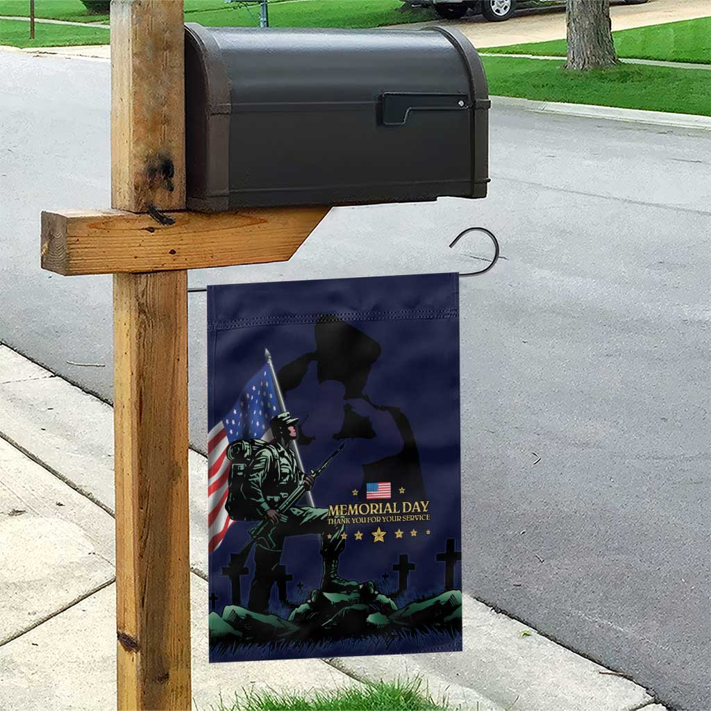 Memorial Day Veteran Remember and Honor Garden Flag