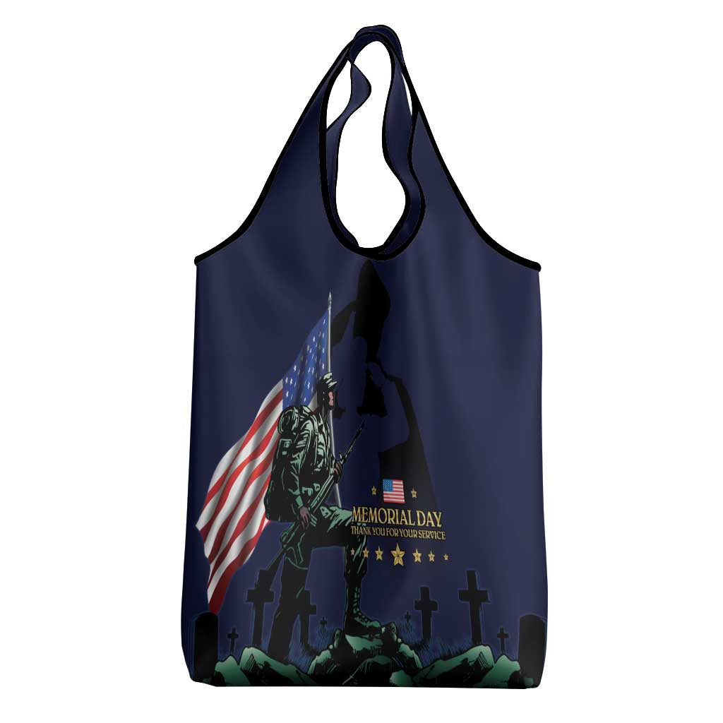Memorial Day Veteran Remember and Honor Grocery Bag
