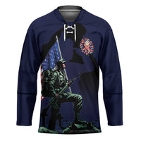 Memorial Day Veteran Remember and Honor Hockey Jersey
