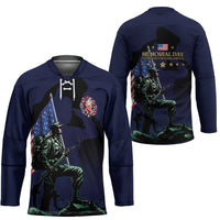 Memorial Day Veteran Remember and Honor Hockey Jersey