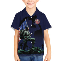 Memorial Day Veteran Remember and Honor Kid Hawaiian Shirt