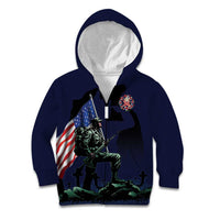 Memorial Day Veteran Remember and Honor Kid Hoodie