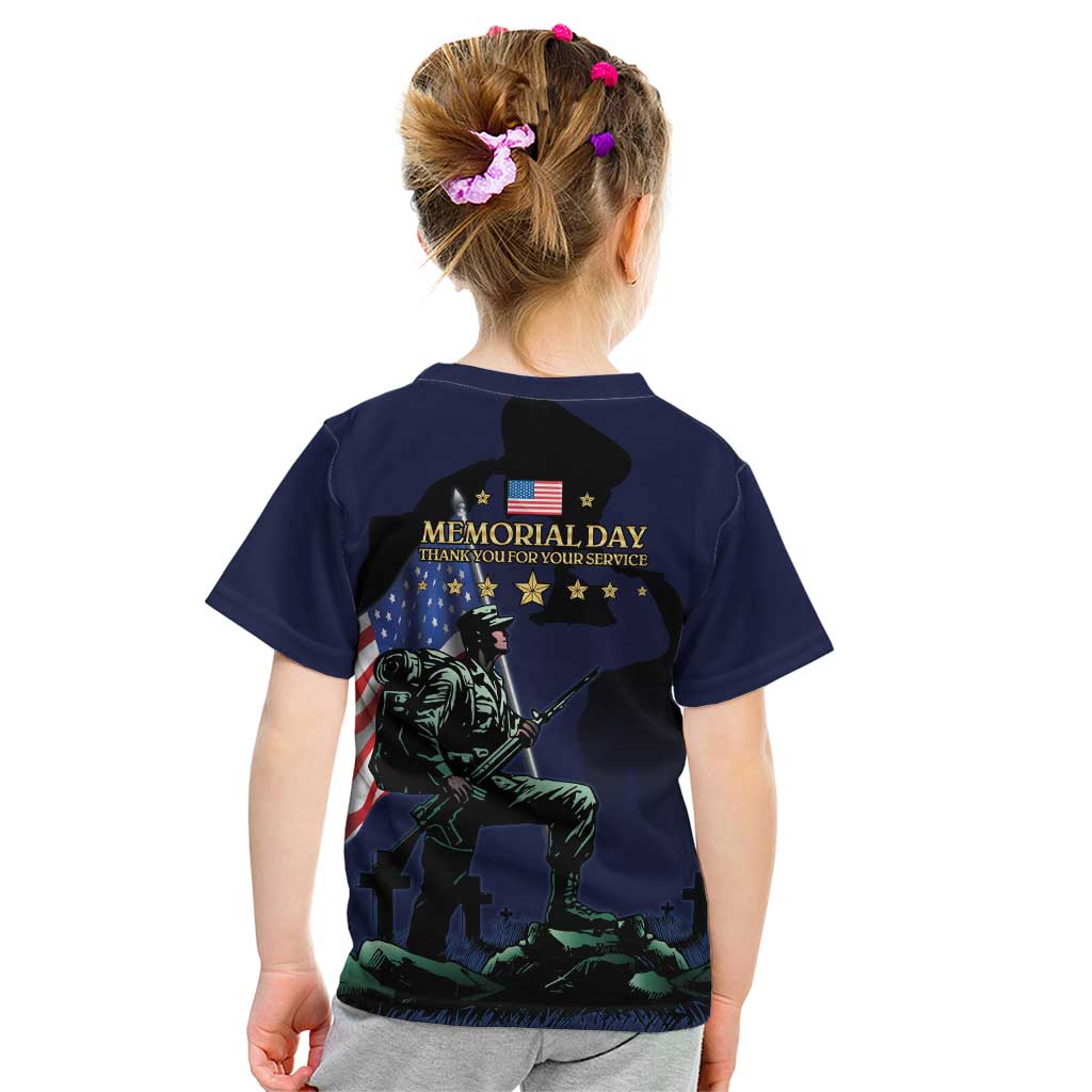 Memorial Day Veteran Remember and Honor Kid T Shirt