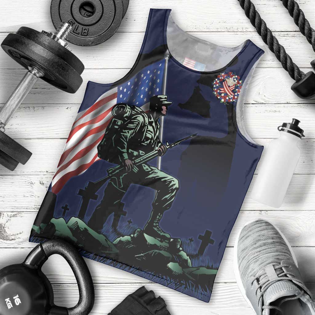 Memorial Day Veteran Remember and Honor Men Tank Top
