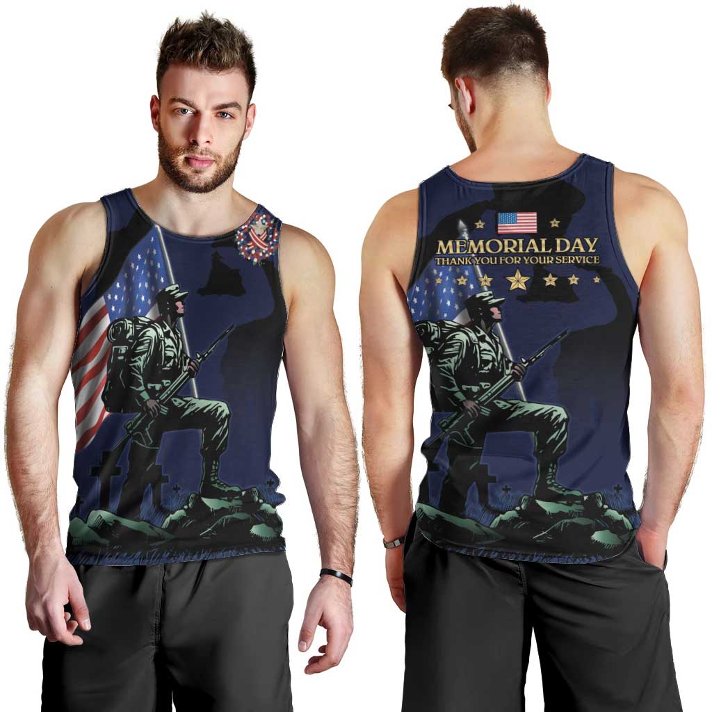 Memorial Day Veteran Remember and Honor Men Tank Top