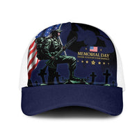 Memorial Day Veteran Remember and Honor Mesh Trucker Cap