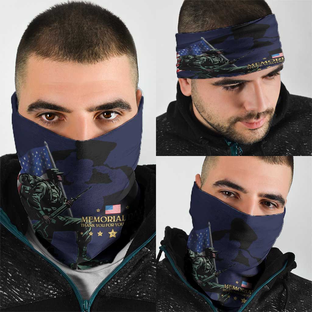 Memorial Day Veteran Remember and Honor Neck Gaiter