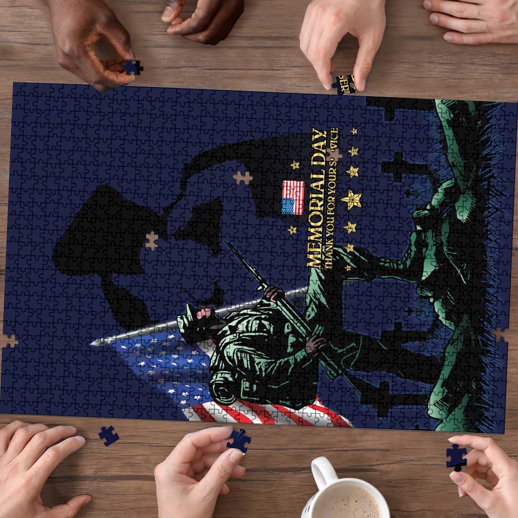 Memorial Day Veteran Remember and Honor Puzzle