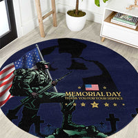 Memorial Day Veteran Remember and Honor Round Carpet