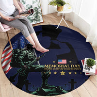 Memorial Day Veteran Remember and Honor Round Carpet
