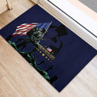 Memorial Day Veteran Remember and Honor Rubber Doormat